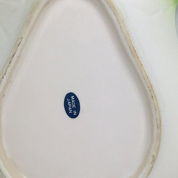 Celery Shaped Ceramic Dish Vintage Japan Vegetable Bok Choy Bowl Decor Display - Picture 3 of 12